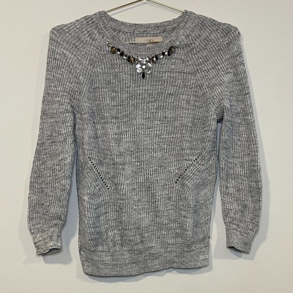 LOFT Sweaters - Loft Knit Sweater with Jewel Details